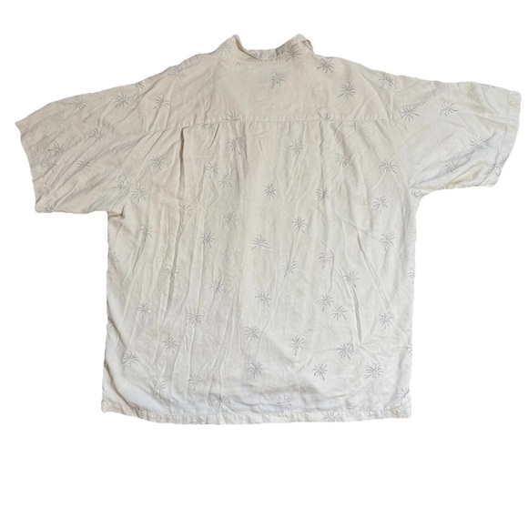 Luau Finest Silk Men’s Button Up Palm Tree Shirt Limited Edition 2XL Minimalist - Picture 3 of 5